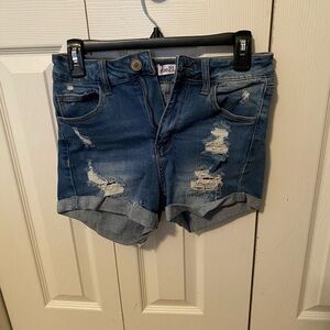 🧡LAST CHANCE🧡 
Rue21 Dark Blue Ripped Jean Shorts